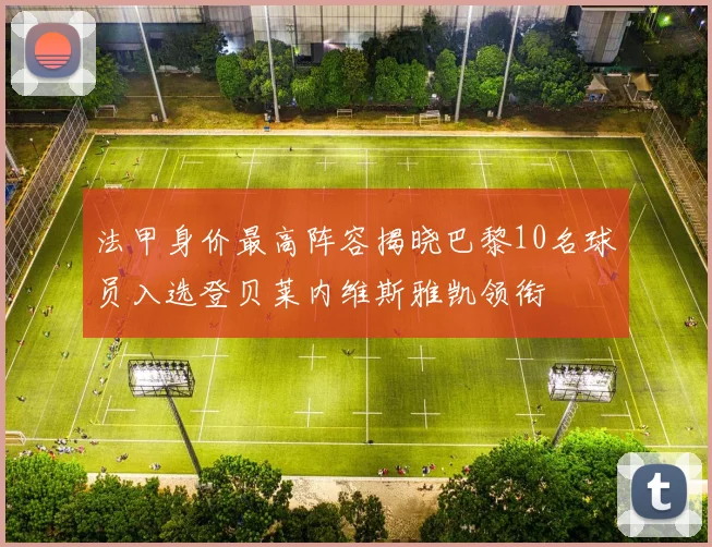 法甲身价最高阵容揭晓巴黎10名球员入选登贝莱内维斯雅凯领衔
